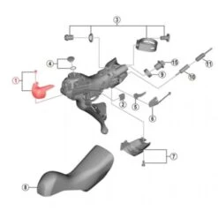 Tapa De Maneta Derecha Shimano Derecha R8020 -Mavic Ventas tapa de maneta derecha shimano derecha r8020 1 3